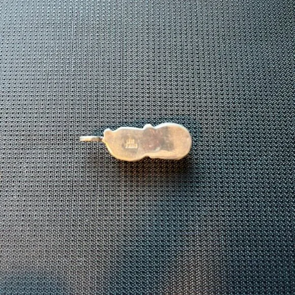 Effie Calavaza Turquoise and Coral Zuni Snake Pendant - Picture 6 of 7